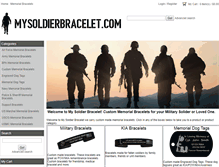 Tablet Screenshot of mysoldierbracelet.com